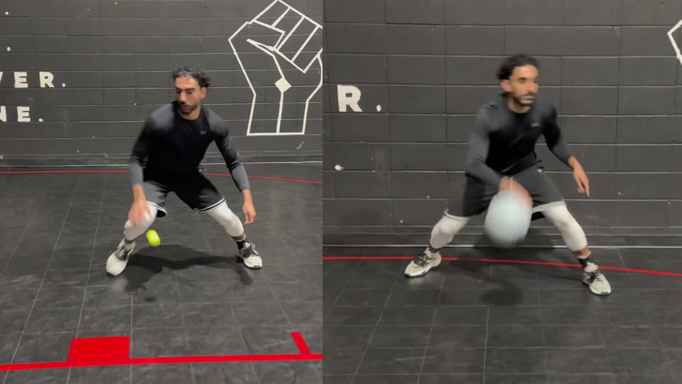 Tennis Ball Dribbling - In and outs